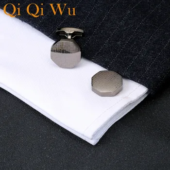 Qi Qi Wu Lāzera Modelis Kreklu, aproču pogas Vīriešiem Rotaslietu Zīmola Kāzu Līgavainis Metāla Pogas Vara Aproces Iinks Mens Pasūtījuma Dāvanas