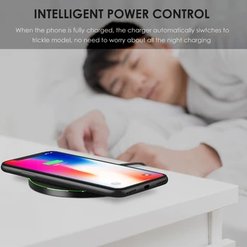Qi Ātru Bezvadu Lādētāju pad spole huawei Mate20 Pro iphone 8 X/XS Samsung S7 S8 S9 Maksas Tālrunis uztvērējs Piederumi