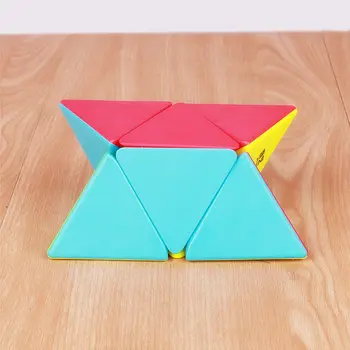 QIYI 2x2 piramīda, kubs, stickerless burvju kubi profesionālās 2x2x2 ātrums puzzle cube izglītojošas rotaļlietas bērniem