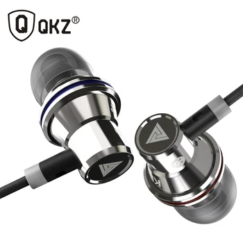 QKZ KD3 Austiņas In-Ear Austiņas Vara Audio Vadu Stereo Bass Skaņas Austiņas Metāla Ar Mic 3.5 mm Jack Earbuds audifonos