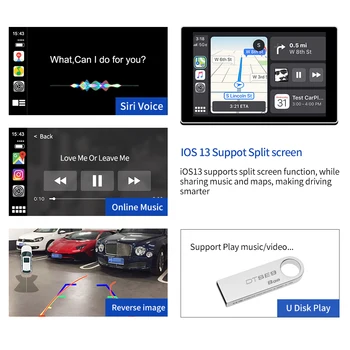 QMCAR Bezvadu Apple CarPlay. - 2020. gadam Par Lexus Carplay Android Auto /Carplay Atbalsta Mirrorlink Sākotnējā modificētu Carplay