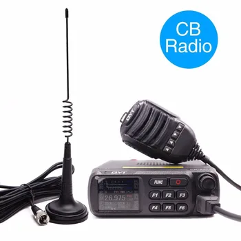 QYT CB-27 CB Radio 26.965-27.405 MHz AM/FM 12/24V 4 Vati LCD Ekrāns Shortware Citizen Band Multi-Normas Mobilā CB Radiostacija