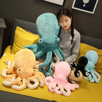 Radošā Astoņkāji Plīša Pildījumu Rotaļlieta Gudrs Astoņkāji Pildījumu Dzīvnieku Lelle Jūras Dzīvniekiem, plīša Rotaļlietas, Bērnu Dzimšanas dienu Dāvanu