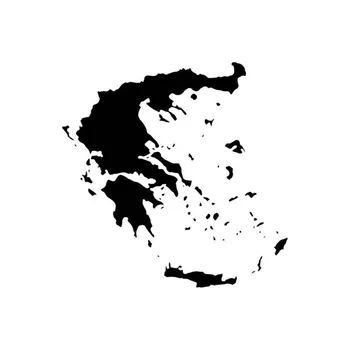 Radošā Grieķija Kartes Auto Uzlīmes, Motociklu Piederumi Segtu Skrāpējumiem Ūdensizturīgs PVC 15cm X 15cm