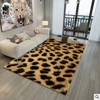 Radošā Mūsdienu Paklāju 3D Dzīvnieku Leopard/Zebra Svītrainām Kažokādas, piemēram, Drukas Durvju Paklājiņš, Dzīvojamā Istaba, Guļamistabas Zona Paklāji Paklāju Bezmaksas piegāde