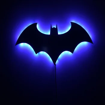 Radošās Svētku Dāvanas LED Nakts Apgaismojums, Jauns Varonis Tālvadības Batman 3D RGB Daudzkrāsu USB LED Ēnu Projekcija Sienas Lampas Bērnu Rotaļlietu