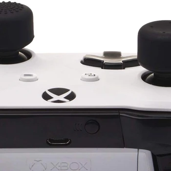 Radzēm Silikona Vāciņš Ādas Gadījumā Microsoft Xbox One X & Xbox One S Kontrolieris x 1 ar Pro Īkšķi Satver 8 Gabali(Melns)