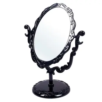 Rakstāmgalda Aplauzums Spogulis Grozāms Liela Izmēra Rožu Atpakaļ Grims Stāvēt Compact Black Mirror #57701