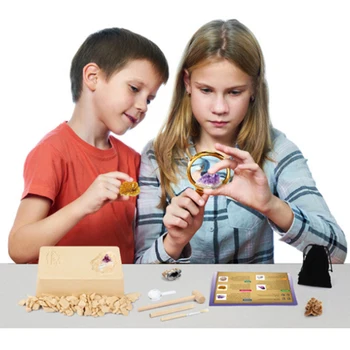 Rakšana līdz fosilijas rotaļlietas DIY arheoloģiskie izrakumi komplekts crystal izrakteņu ieguves komplekts bērniem mācību izglītības amatniecības montāža rotaļlietas
