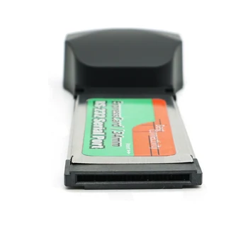 Ražošana 2 34mm gabals ExpressCard lai Seriālais Ports DB9 RS232 COM RS-232 Paplašināšanas Karti Klēpjdators