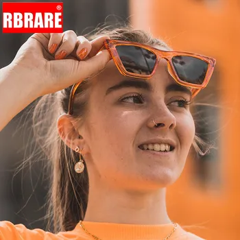 RBRARA ir 2021. Vintage Plastmasas Saulesbrilles Sieviešu/Vīriešu Konfektes Krāsu Objektīvs Dāma, Saules Brilles Classic Āra Ceļojumu Gafas De Sol Mujer