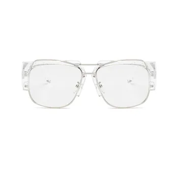 RBRARE Lielgabarīta Brilles Sievietēm Vintage Augstas Kvalitātes Luksusa Zīmolu Brilles par Sieviešu/Vīriešu Pārredzamu Lēcu Brilles Sievietēm Okulary