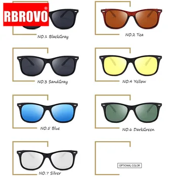 RBROVO ir 2021. Polarizētās Laukumā Saulesbrilles Vīriešiem Zīmola Dizainere Klasisko Briļļu Sieviešu/Vīriešu Āra Ceļojumu Braukšanas Oculos De Sol
