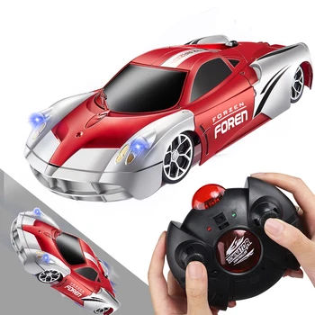 RC auto Tālvadības Kāpšanas RC Auto ar LED Gaismas 360 Grādu Rotācijas Triku Rotaļlietas Mašīna, Sienas RC AUTO Zēns Ziemassvētku dāvanu