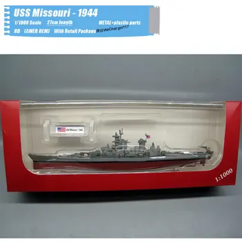 RD 1/1000 Mēroga Militārā Modeļa Rotaļlietas USS Missouri BB-63 - 1944 Battleship Lējumiem Metāla Kuģa Modelis Rotaļlieta Dāvana,Bērniem,Kolekcija