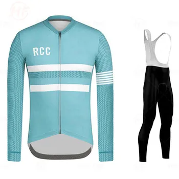 RD KOMANDA ir 2021. Elpojošs Velo Apģērbs, Komplekts ar garām Piedurknēm Vasaras Jersey vīriešu uzvalku āra velosipēds MTB apģērbu paded Raphaing Maillot
