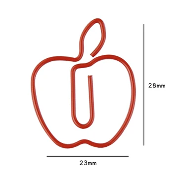 Red Apple Saspraudes Krāsu Saspraudes Formas Papīra Klipu Grāmatzīmi Plānotājs Klipus Klips Biroja Piederumi, Biroja Piederumi Paperclips