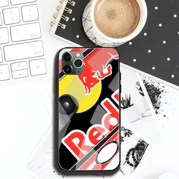 RED Bull Enerģijas dzēriens sacīkšu Telefonu Gadījumā Rūdīts Stikls iPhone 12 11 Pro Max Mini XR XS MAX 8 X 7 6S 6 Plus SE 