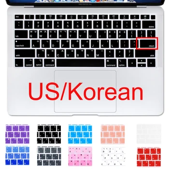 Redlai Slim ASV Versija korejas tastatūras Vāciņš Macbook Air 13 2018. gadam ar Touch ID un Retina Displeju