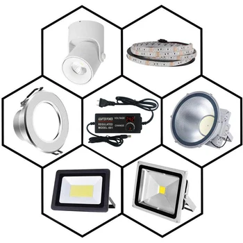 Regulējams Jaudas Lādētāju sloksnes lampas Piegādes Adapteris 3-24V/3-12V/9-24V 2/3/5A LED Universāls adapteris ar Strip Gaismas displejs
