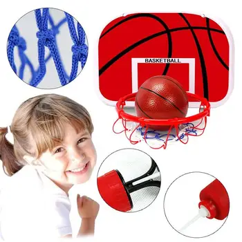 Regulējams Karājas Basketbola Iekštelpu Netball Hoop Basketbola Bērniem Lodziņā Spēlē Par Bērniem, Basketbols Valdes Mini Spēle X2U6
