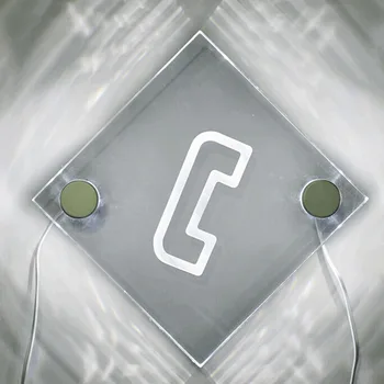 Reklāmas lampas Lāzera iegravēts akrila panelis zīme apgaismojuma Montāžas kronšteins stendu Gaismas skrūvi Neizšķirts numura zīme Nagu