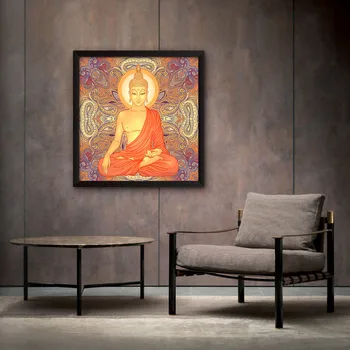 Reliģisko Sienas Gleznojums, Thangka Plakātu izdrukas Dzīvojamā Istaba Kanvas glezna Indijas Mandala bez rāmja sienas attēlu
