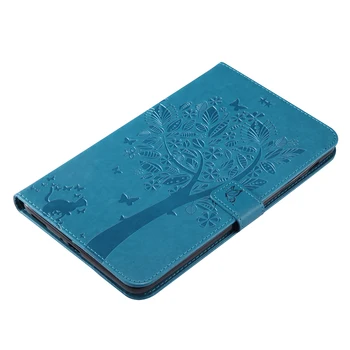 Reljefam PU Leather Flip Stends Gadījumā, Triecienizturīgs Būtiska Korpusa Vāciņš Samsung Galaxy Tab 8.0 SM-T380 T385 2017 Tablete Vāciņu