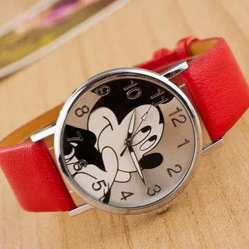 Reloj mujer 2019 Jaunas Mickey karikatūra sieviešu pulksteņi Modes Ādas studentiem bērniem Sporta Kvarca rokas pulksteņi Relogio Feminino