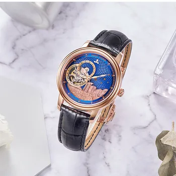 Reloj Mujer Rifu Tiger/RT Luksusa Zīmolu Dāmas Skatīties Klasisko Automātisko, Mehāniskās Sapphire Kristāla Waterproof Pulksteņi RGA1739