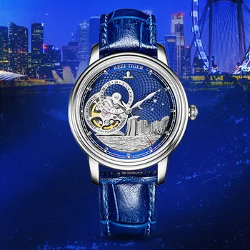 Reloj Mujer Rifu Tiger/RT Luksusa Zīmolu Dāmas Skatīties Klasisko Automātisko, Mehāniskās Sapphire Kristāla Waterproof Pulksteņi RGA1739