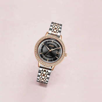 Reloj Mujer Zelta Sieviešu Skatīties Modes Rhinestone Sieviešu Kvarca Rokas pulksteni Luksusa Dāmas skatīties uz Sievietēm Skatīties Relogio Feminino+Kaste