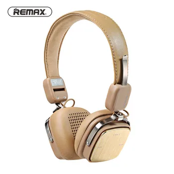 Remax Regulējams Mīksts Ādas AUX Bluetooth Austiņas Stereo Salokāms Austiņas, Brīvroku Trokšņa Samazināšanas viedtālrunis RB-200HB
