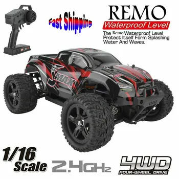 REMO 1635 1/16 2.4 G 4WD Ūdensizturīgs Brushless bezceļu Monstru RC Auto, automašīnu Modeļi 50km/h Āra Rotaļlietas Zēns Dāvanas