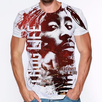 Reperis 2pac Tupac Zēns 3D Iespiests T Krekls ar Īsām Piedurknēm Krekls Unisex Vasaras Tupac Hip Hop T Krekls Camiseta Zīmolu Vīriešu t-veida Topi