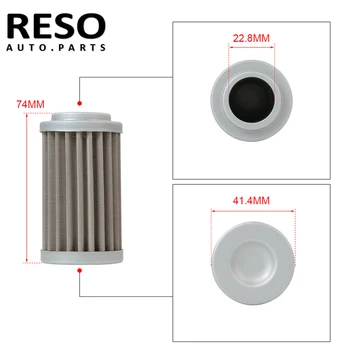 RESO - Nerūsējošā Tērauda 100 mikronu Acs Degvielas Filtra Elements E85 Gāzes EA