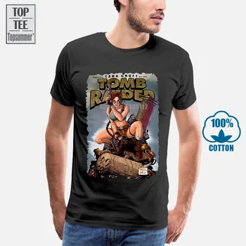 Reti Top Govs Komiksu Lara Croft Tomb Raider T Krekls Vintage Izmērs S 3Xl Gadījuma Īsām Piedurknēm T Jaunums