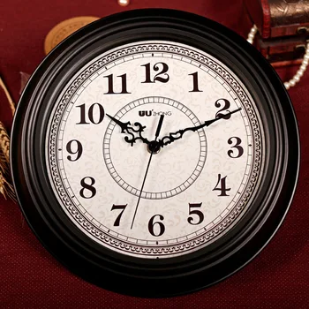Retro sienas pulkstenis,12 collu Vintage Kārta Klusums, kas Nav Atzīmējot Bateriju Darbināmas Kvalitātes Kvarca Pulkstenis Dzīvojamā Istaba,Guļamistaba dekori