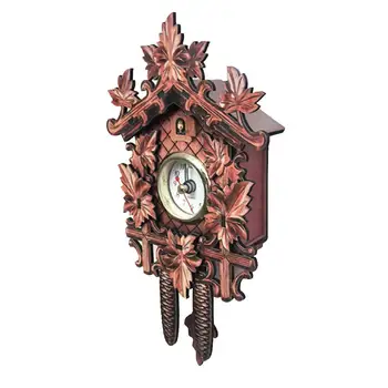 Retro Vintage Eiropas Sienas Pulkstenis Karājas Handcraft Dzeguze Pulkstenis Dzīvojamā Istabā, Mājas Apdare, Sienas Pulkstenis