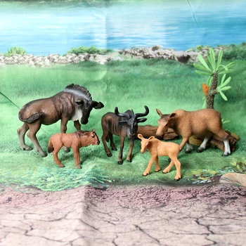 Reāli Puses, Krāsotas Savvaļas Tuksnesis Alnis Rotaļlietas Statuetes Modeli Ģimenes Playset Izglītības Rotaļlietas, Ziemassvētku Un Dzimšanas Dienas Dāvana