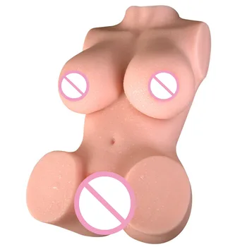Reālistisku 3D Reālā Kabatas Vagīna, Vīriešu Mākslīgā Maksts Dubultā Kanāli Pieaugušo Masturbācija, Big Krūts Zīšanas Kausa Erotiskās Rotaļlietas