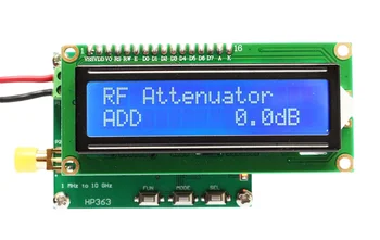 RF Jaudas Mērītāju 1MHz, lai 10GHz -50 lai 0dBm Digital RF Signālu Mērīšanas Metru RF jaudas slāpēšana vērtību var iestatīt DC 7-12V