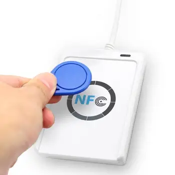 RFID Smart Card Reader Writer Kopēšanas Aparāts Rakstāms Klons Programmatūra USB S50 13.56 mhz ISO/IEC18092+5gab M1 Kartes NFC ACR122U