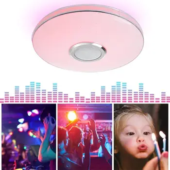 RGB LED Griestu Gaismas Intensitāti 36W Mūzikas Gaismas APP Bluetooth Tālvadības pults Smart Guļamistaba Taimeris, Nakts Lampas