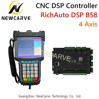 RichAuto DSP B58 USB CNC Kontrolieris B58s B58e 4 Ass Vadības Sistēmas Rokasgrāmata CNC Solis Servo Mašīna NEWCARVE