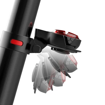 RICHBIT Ultra-Spilgti Bezvadu Bike Velosipēdu Aizmugurējās Gaismas lukturu Smart USB Lādējamu Velo Piederumi Regulējams Aizmugures Gaismas