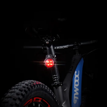 RICHBIT Ultra-Spilgti Bezvadu Bike Velosipēdu Aizmugurējās Gaismas lukturu Smart USB Lādējamu Velo Piederumi Regulējams Aizmugures Gaismas