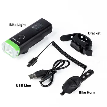 RIETUMU RITEŅBRAUKŠANAS Sensors Velosipēds Priekšā Gaismas USB Lādējamu Auto, Ieslēgt Un Izslēgt LED Bike Light Ūdensnecaurlaidīgs Velo Lukturis Ar Ragu