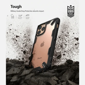 Ringke Kodolsintēzes X iPhone 11 Pro Max Lietā Smago Triecienu Absorbciju Pārredzamu Grūti PC Atpakaļ Mīkstu Rāmi, TPU Hibrīda Vāciņu
