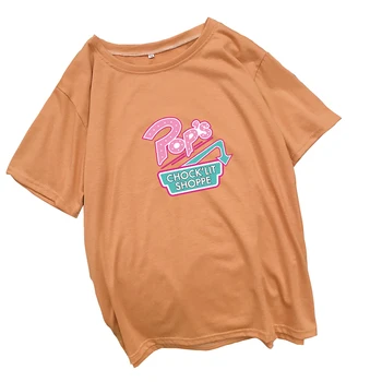 Riverdale T Krekls Sievietēm Vasarā Harajuku Vintage Ikdienas Īsās Piedurknes Zaudēt Korejiešu Stilā Vēstuli Izdrukāt, Topi, T-Veida Krekls Femme Drēbes